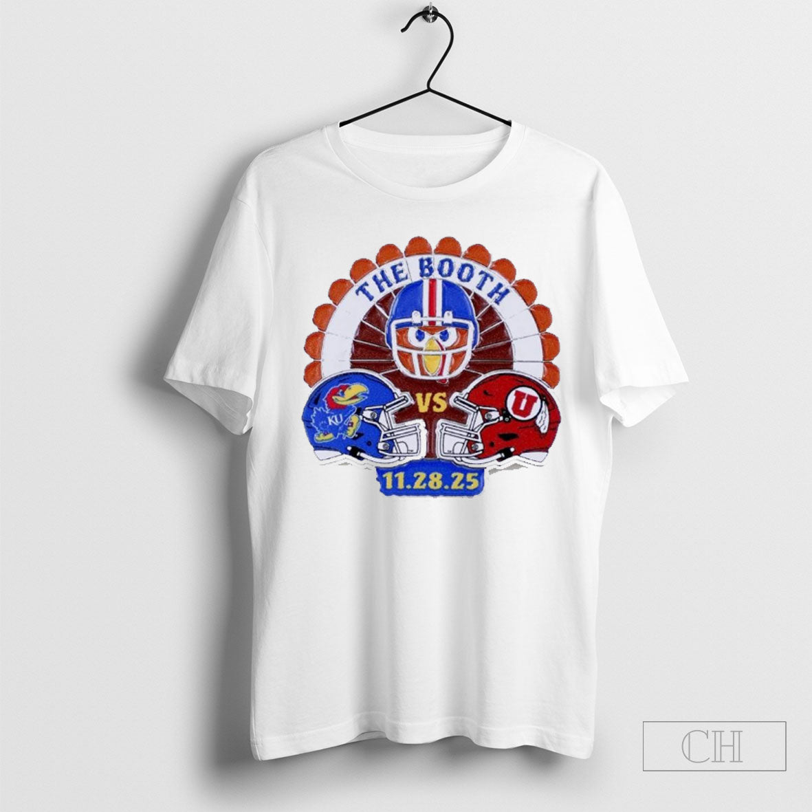 Official Kansas Jayhawks Vs Utah Utes 2025 Game Day - Adult & Kids T-Shirts, Sweatshirts & Hoodies apparel design preview 1