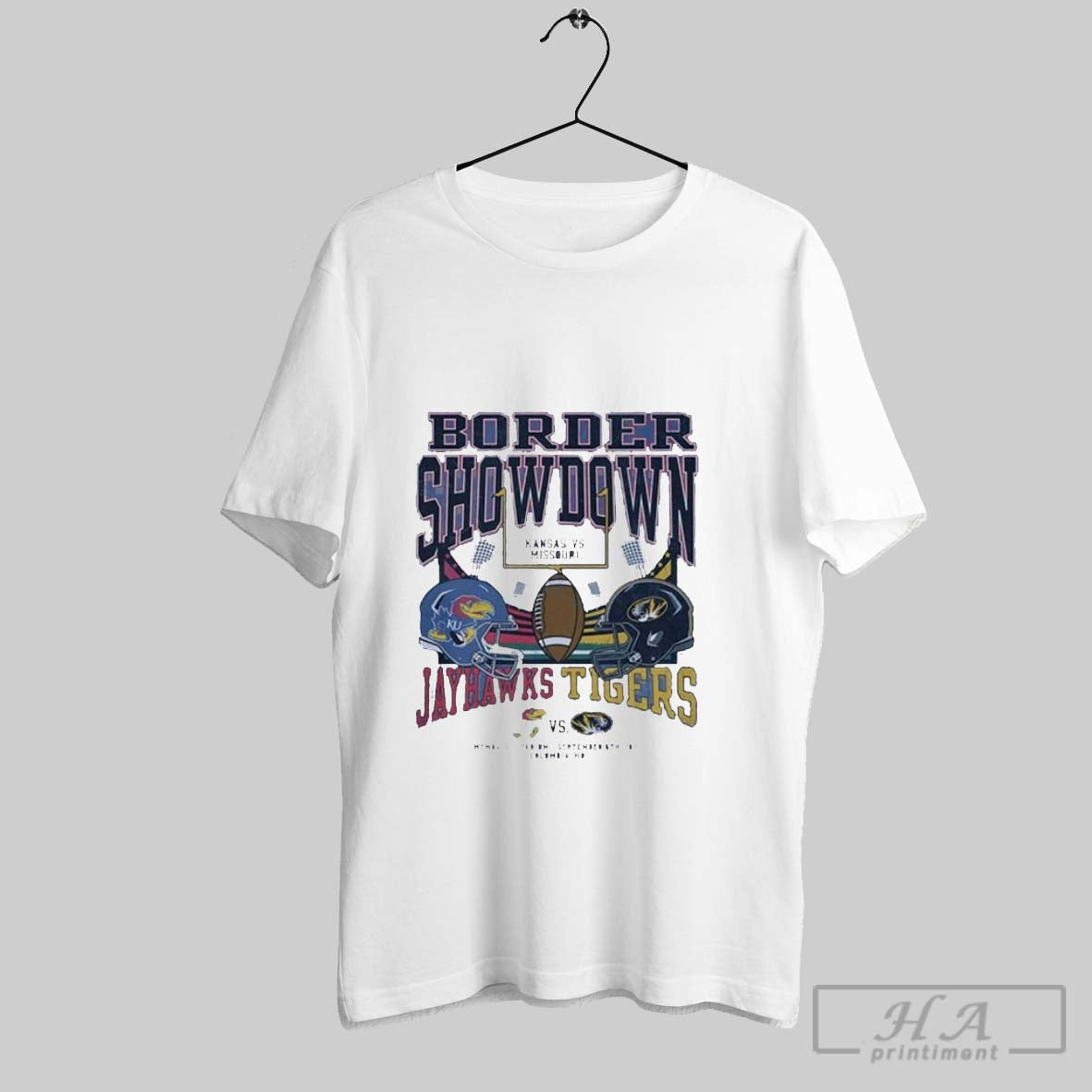 Official Kansas Jayhawks Vs Missouri Tigers 2025 - Adult & Kids T-Shirts, Sweatshirts & Hoodies apparel design preview 1