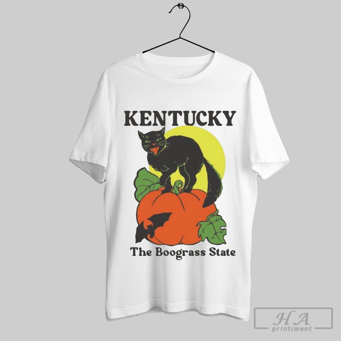 Official Kentucky The Boograss State Black Cat - Adult & Kids T-Shirts, Sweatshirts & Hoodies apparel design preview 1