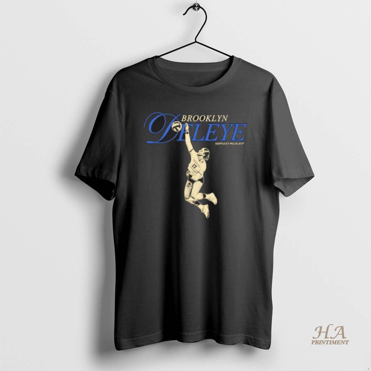 Official Kentucky Wildcats Volleyball Brooklyn Deleye - Adult & Kids T-Shirts, Sweatshirts & Hoodies apparel design preview 1