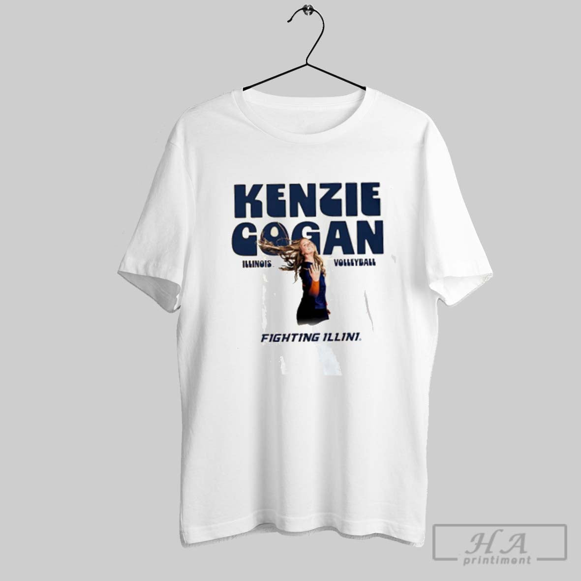 Official Kenzie Cogan Illinois Fighting Illini - Adult & Kids T-Shirts, Sweatshirts & Hoodies apparel design preview 1