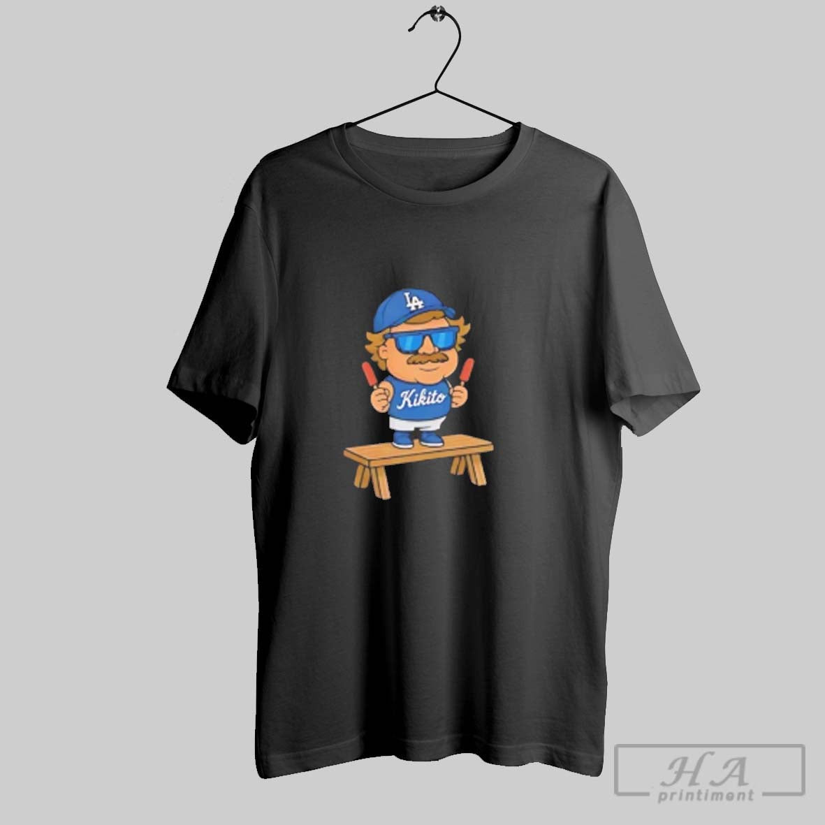 Official Kike Hernandez Kikito Popsicles La Dodgers - Adult & Kids T-Shirts, Sweatshirts & Hoodies apparel design preview 1