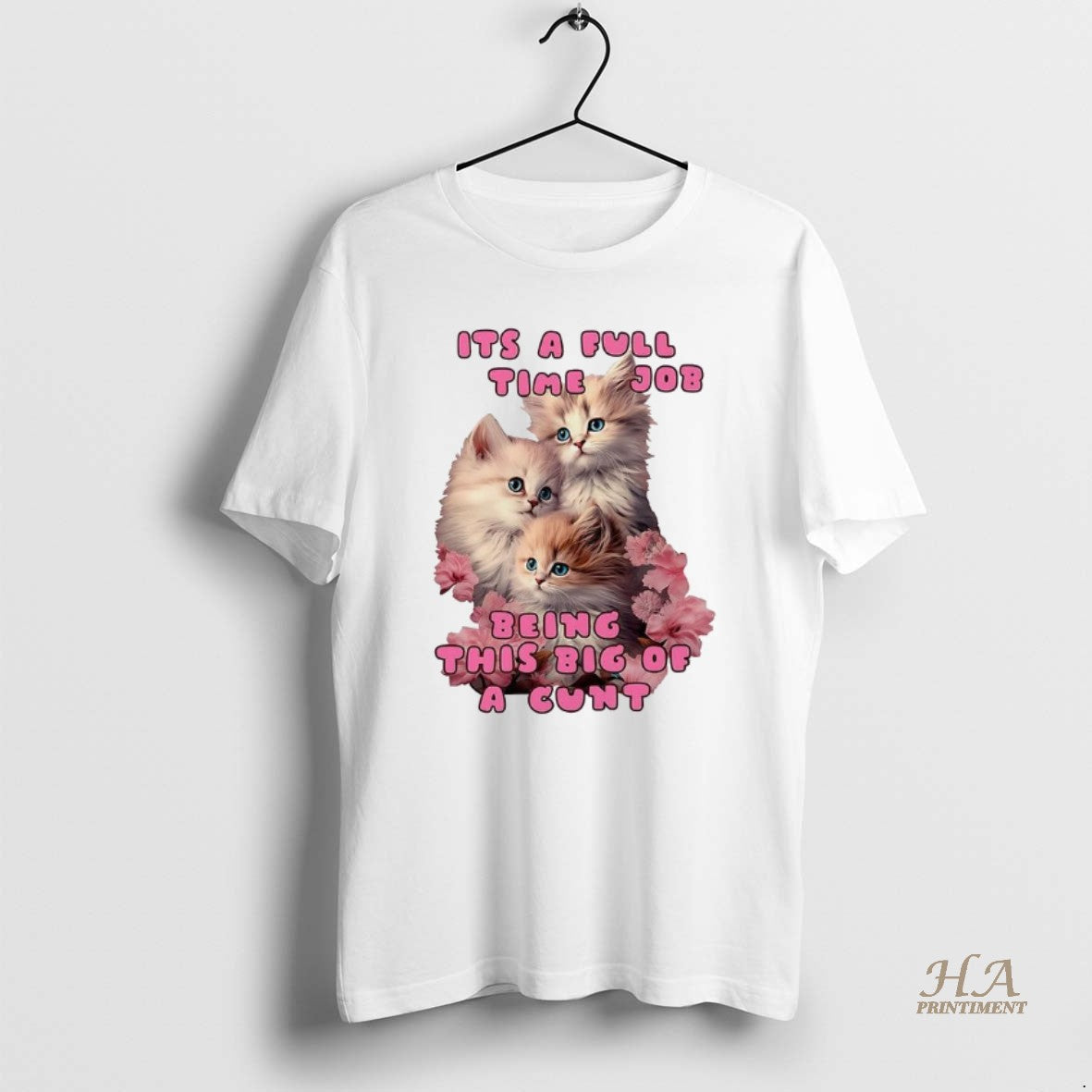 Official Kitten Its A Full Time Job Being This Big Of - Adult & Kids T-Shirts, Sweatshirts & Hoodies apparel design preview 1