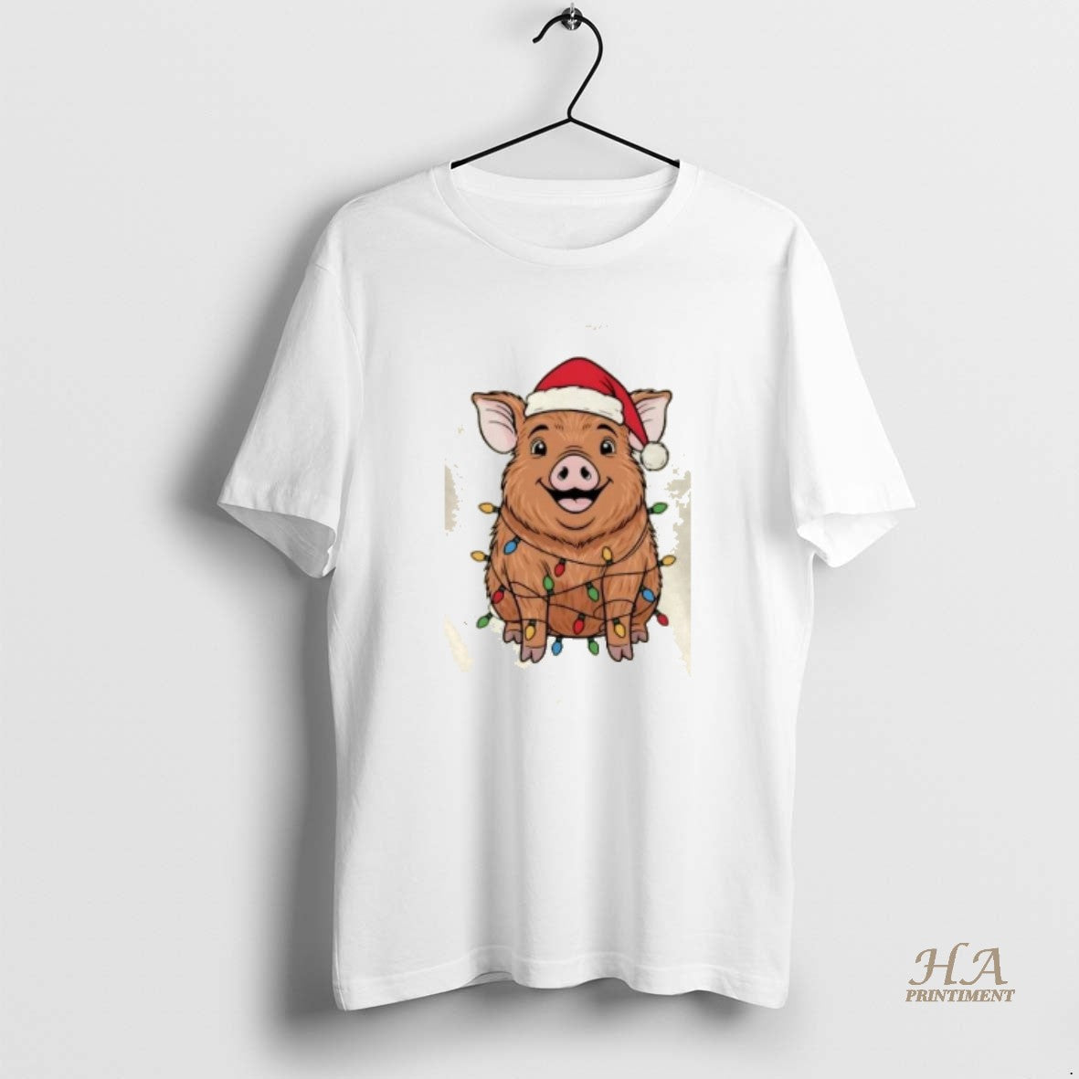 Official Kunekune Christmas Pig - Adult & Kids T-Shirts, Sweatshirts & Hoodies apparel design preview 1