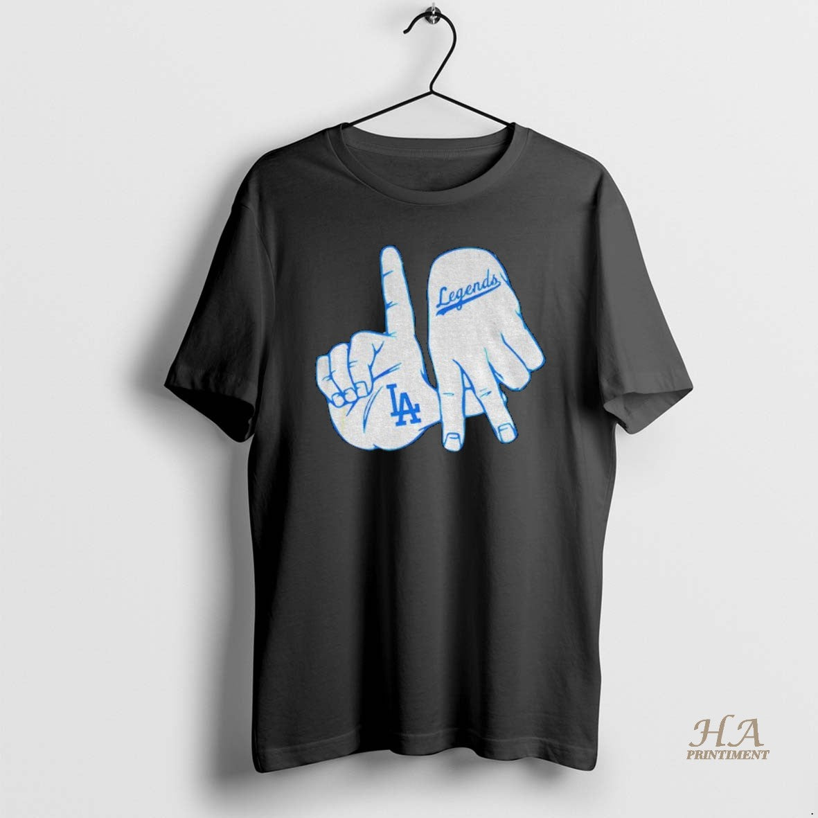 Official La Hand Sign Legends Los Angeles Dodgers Mlb - Adult & Kids T-Shirts, Sweatshirts & Hoodies apparel design preview 1