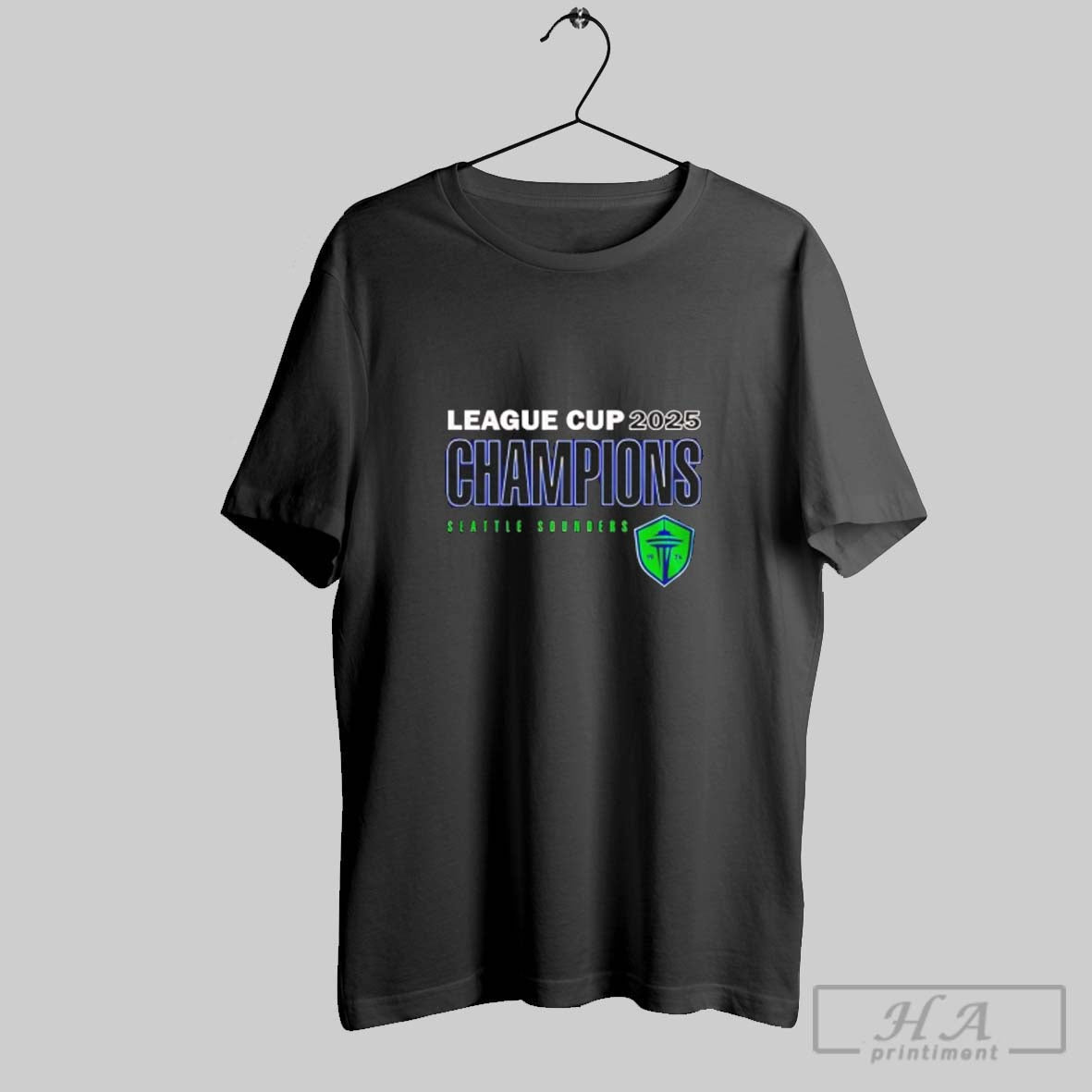 Official League Cup 2025 Champions Seattle Sounders - Adult & Kids T-Shirts, Sweatshirts & Hoodies apparel design preview 1