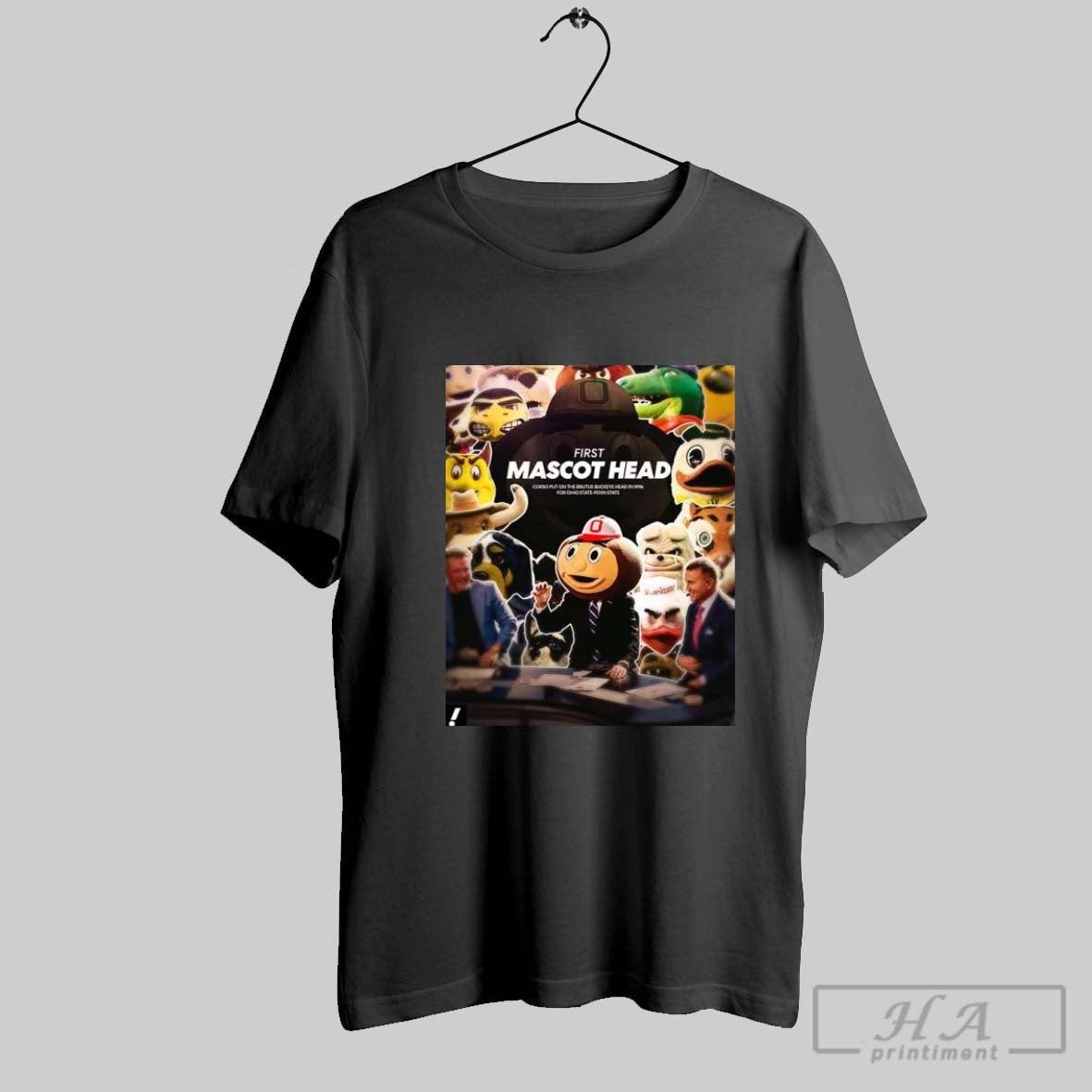 Official Lee Corso First Mascot Head College Gameday - Adult & Kids T-Shirts, Sweatshirts & Hoodies apparel design preview 1