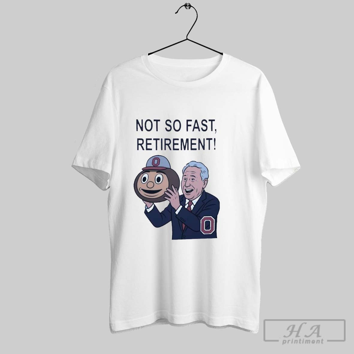 Official Lee Corso Not So Fast Retirement College - Adult & Kids T-Shirts, Sweatshirts & Hoodies apparel design preview 1