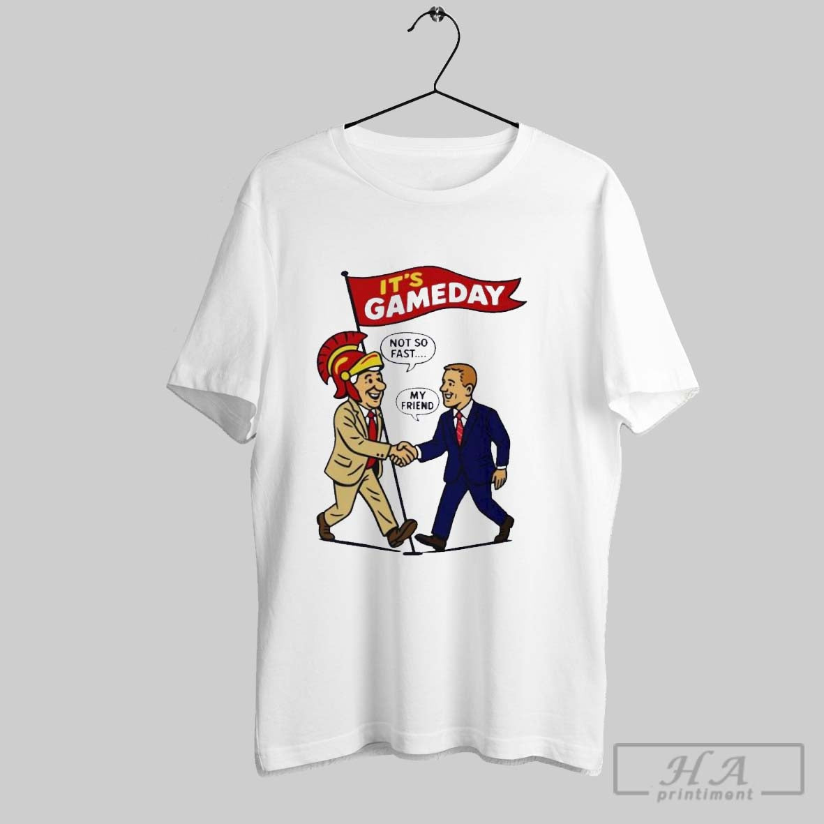 Official Lee Corso Usc Its Gameday Not So Fast My - Adult & Kids T-Shirts, Sweatshirts & Hoodies apparel design preview 1