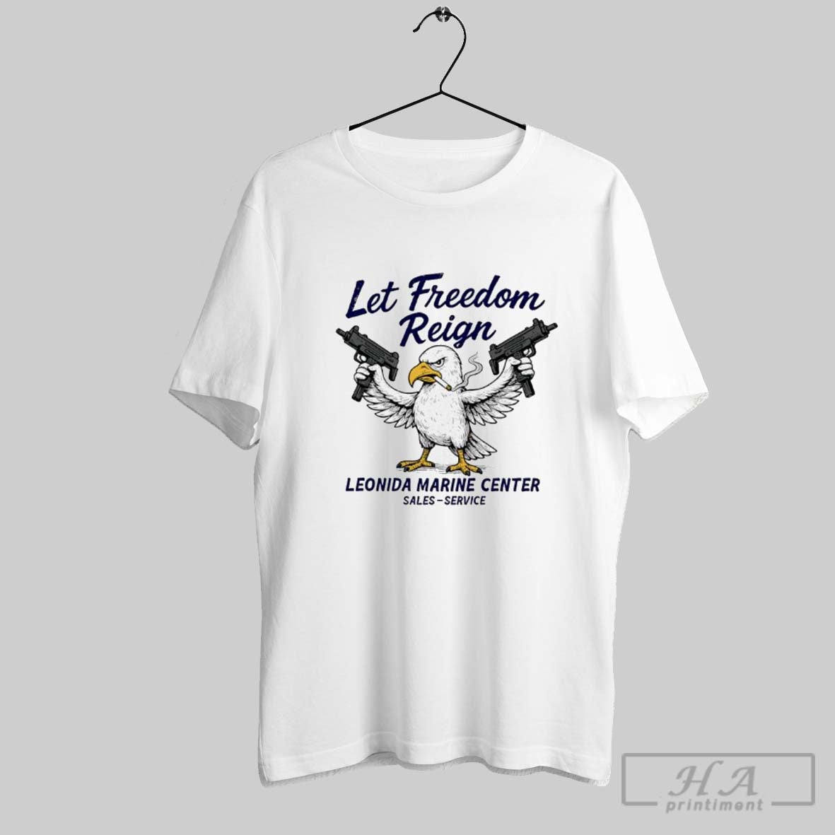 Official Let Freedom Reign Leonida Marine Center - Adult & Kids T-Shirts, Sweatshirts & Hoodies apparel design preview 1