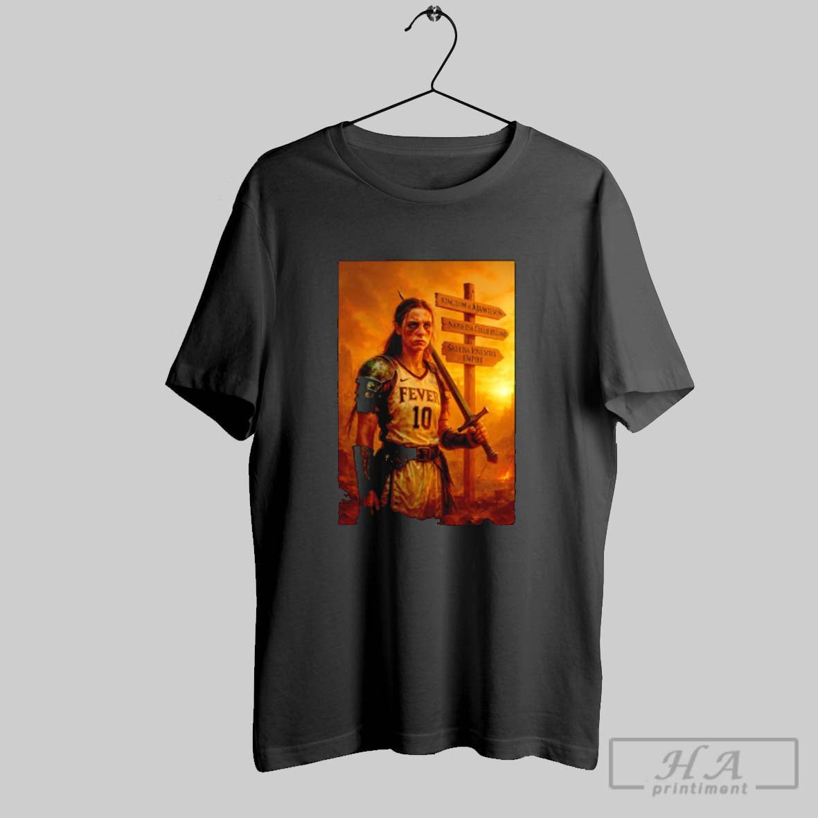 Official Lexie Hull Indiana Fever Kingdom Of Aja - Adult & Kids T-Shirts, Sweatshirts & Hoodies apparel design preview 1