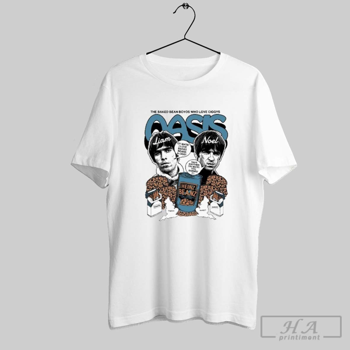 Official Liam And Noel Oasis Baked Bean Boyos Who - Adult & Kids T-Shirts, Sweatshirts & Hoodies apparel design preview 1