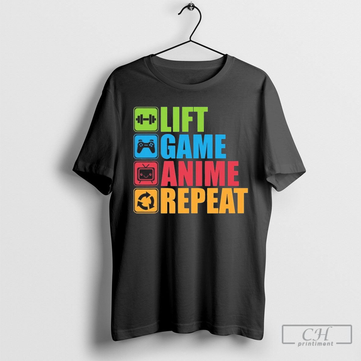 Official Lift Game Anime Repeat Sweater - Adult & Kids T-Shirts, Sweatshirts & Hoodies apparel design preview 1