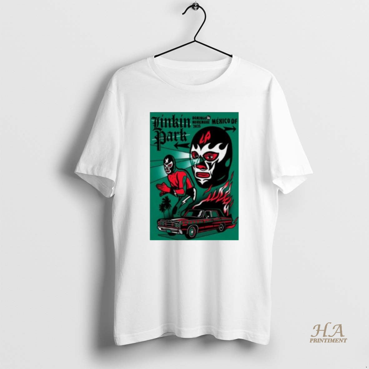 Official Linkin Park Mexico City 11 16 2025 Circle - Adult & Kids T-Shirts, Sweatshirts & Hoodies apparel design preview 1