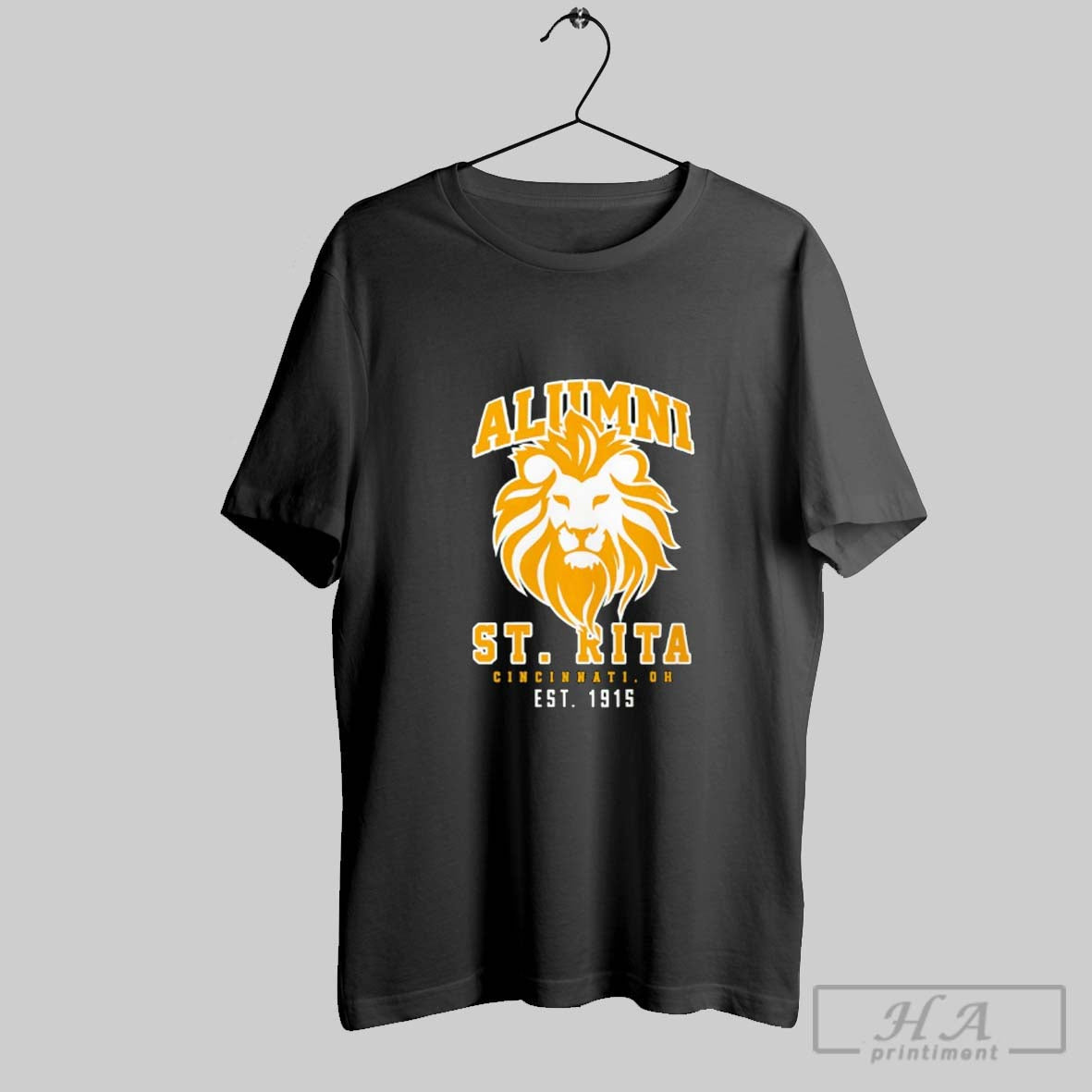 Official Lion Alumni St Rita Cincinnati Oh Est 1915 - Adult & Kids T-Shirts, Sweatshirts & Hoodies apparel design preview 1