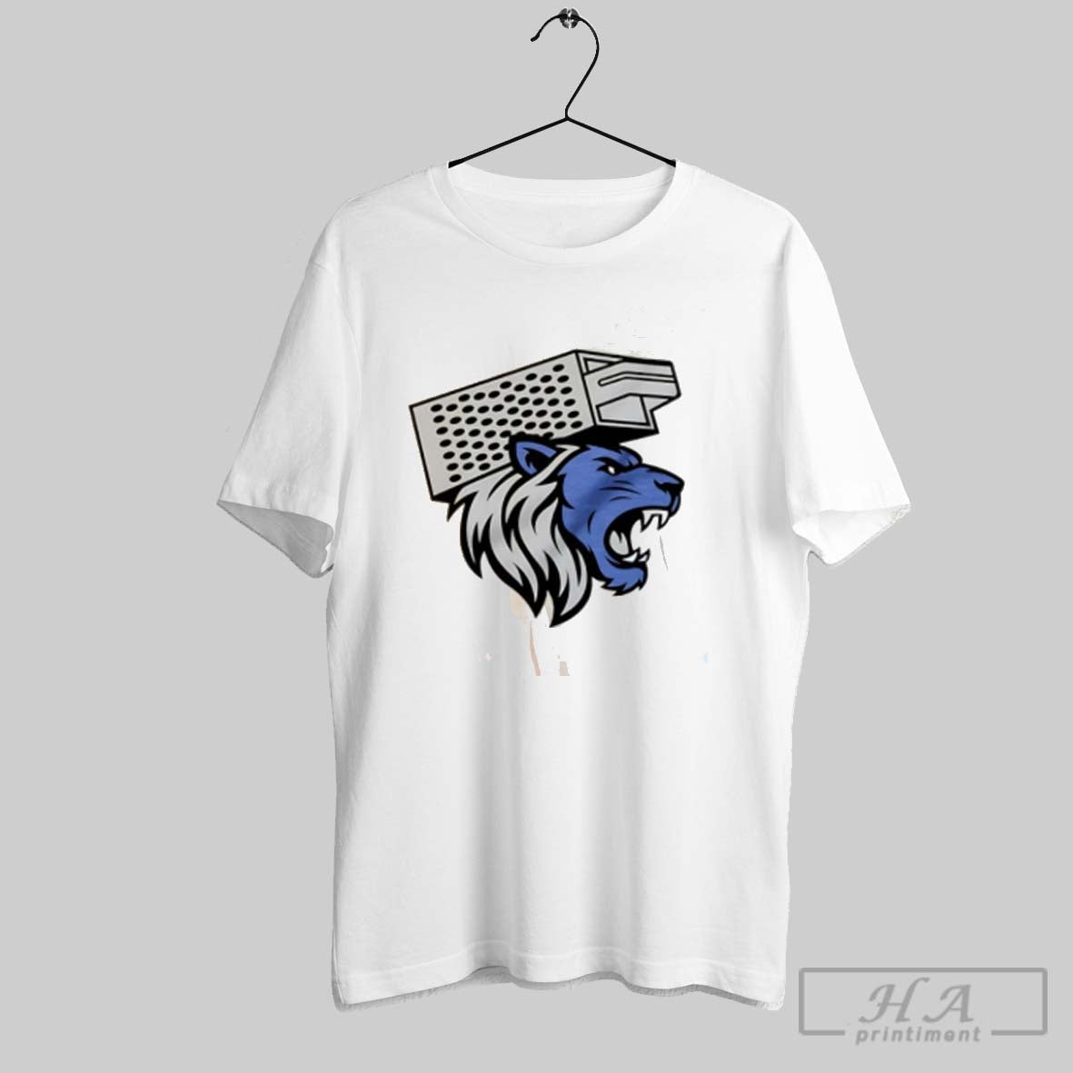 Official Lion Cheese Grater Detroit Lions - Adult & Kids T-Shirts, Sweatshirts & Hoodies apparel design preview 1