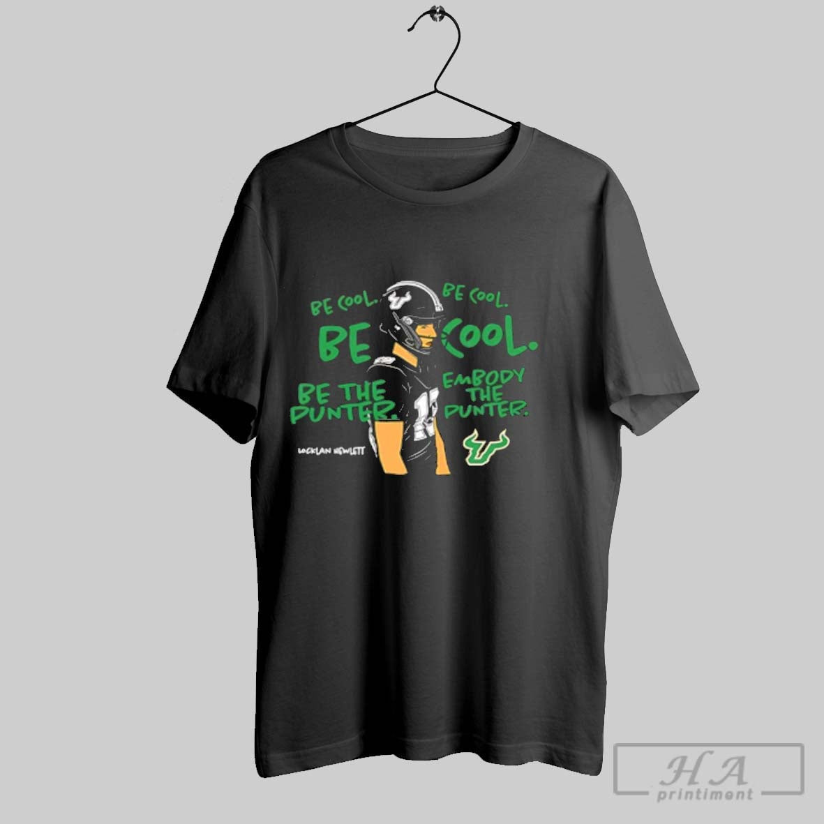 Official Locklan Hewlett Usf Football Ncaa Be The - Adult & Kids T-Shirts, Sweatshirts & Hoodies apparel design preview 1