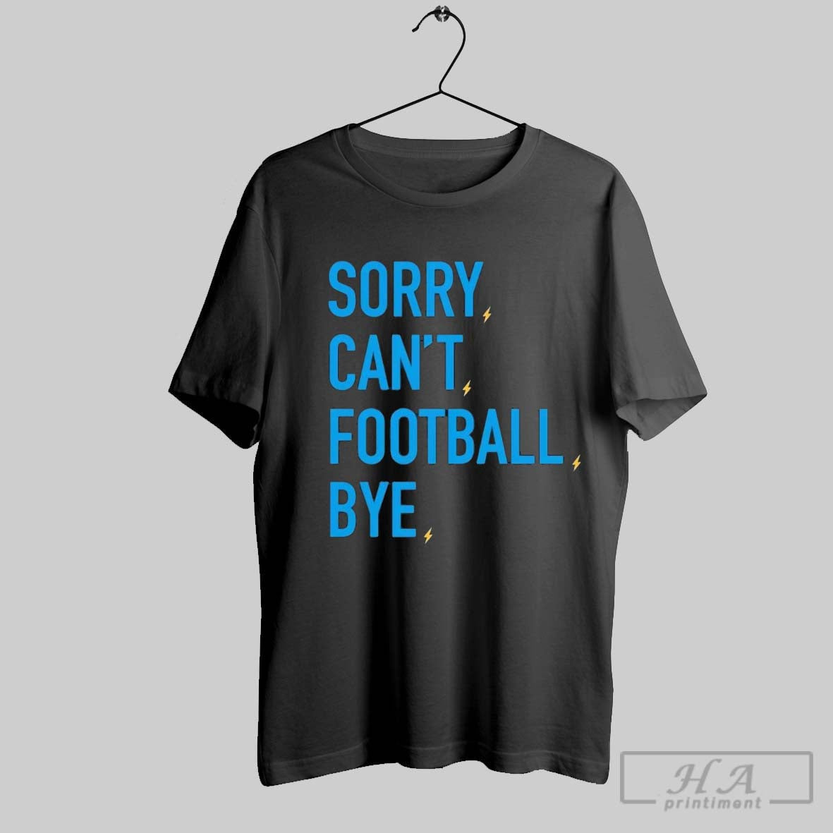 Official Los Angeles Chargers Sorry Cant Football Bye - Adult & Kids T-Shirts, Sweatshirts & Hoodies apparel design preview 1