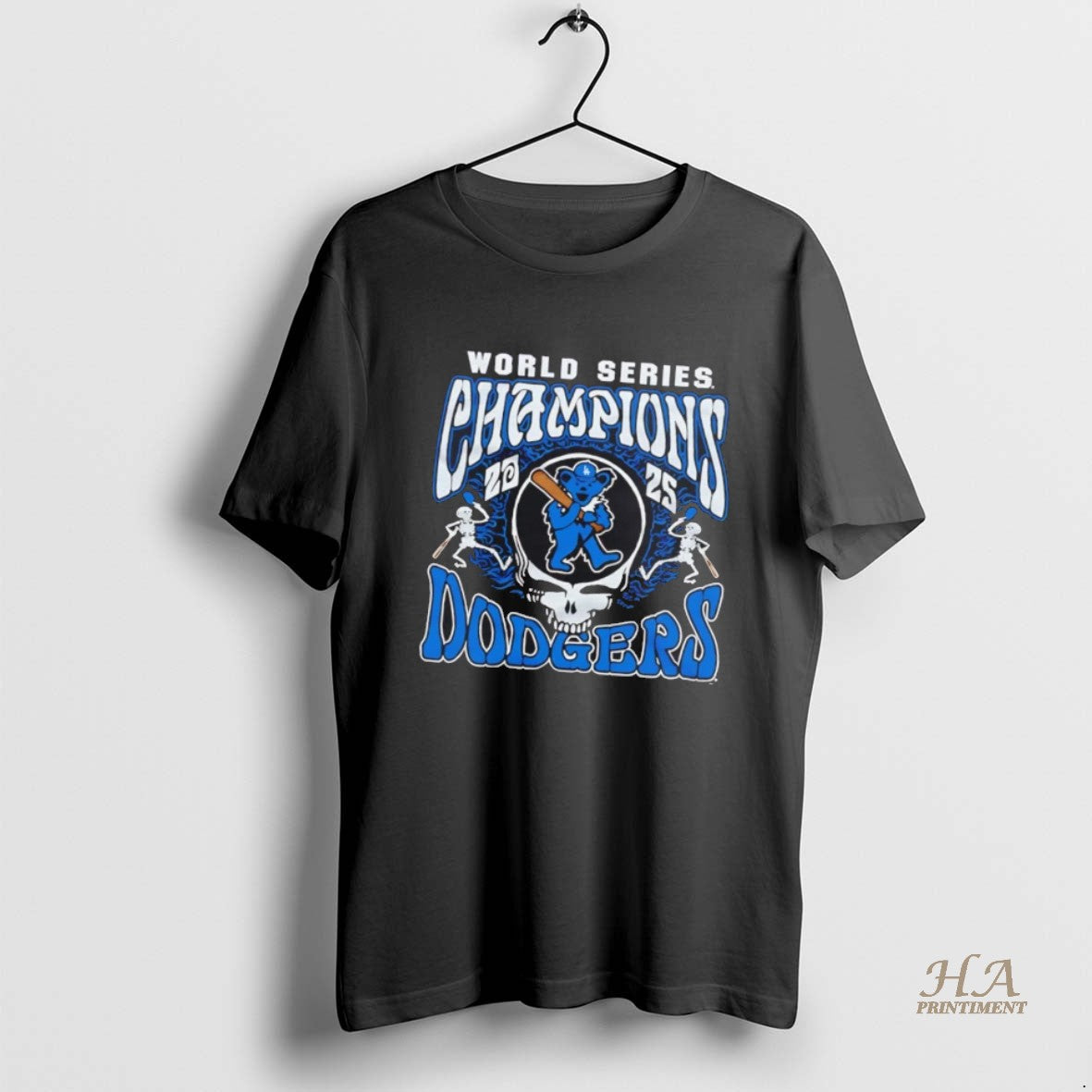 Official Los Angeles Dodgers Grateful Dead World - Adult & Kids T-Shirts, Sweatshirts & Hoodies apparel design preview 1