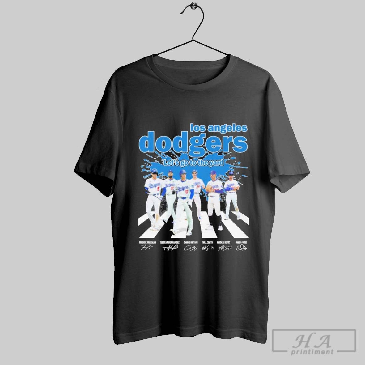 Official Los Angeles Dodgers Lets Go To The Yard - Adult & Kids T-Shirts, Sweatshirts & Hoodies apparel design preview 1