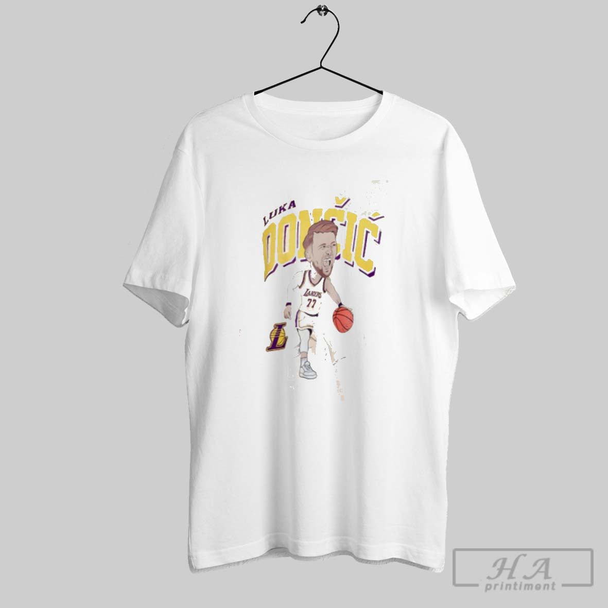 Official Los Angeles Lakers Luka Doncic Character - Adult & Kids T-Shirts, Sweatshirts & Hoodies apparel design preview 1