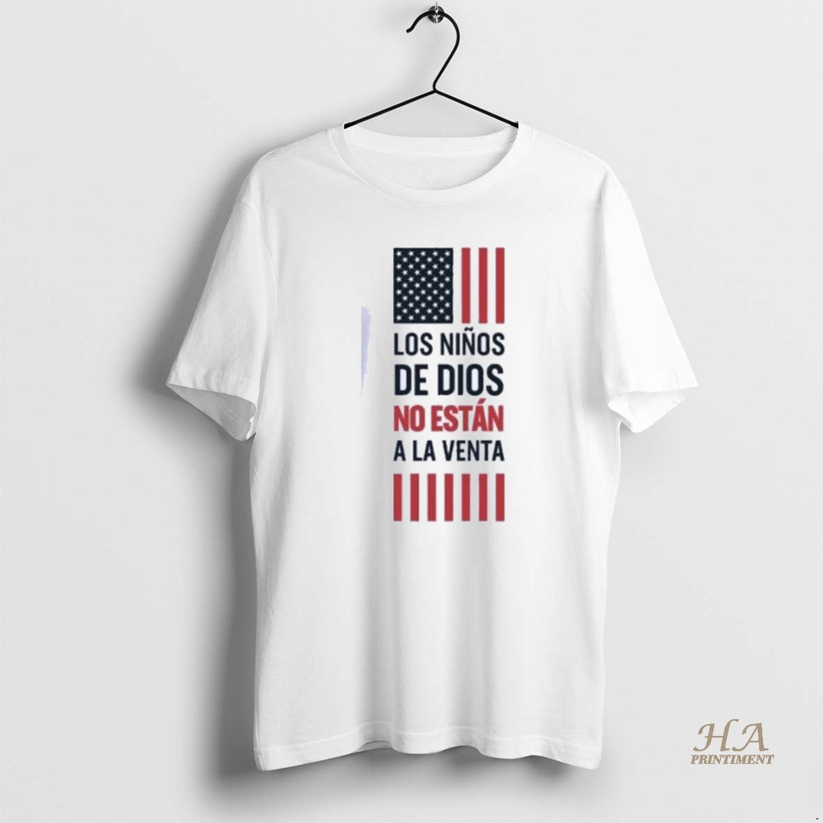 Official Los Ninos De Dios No Estan A La Venta Flag - Adult & Kids T-Shirts, Sweatshirts & Hoodies apparel design preview 1