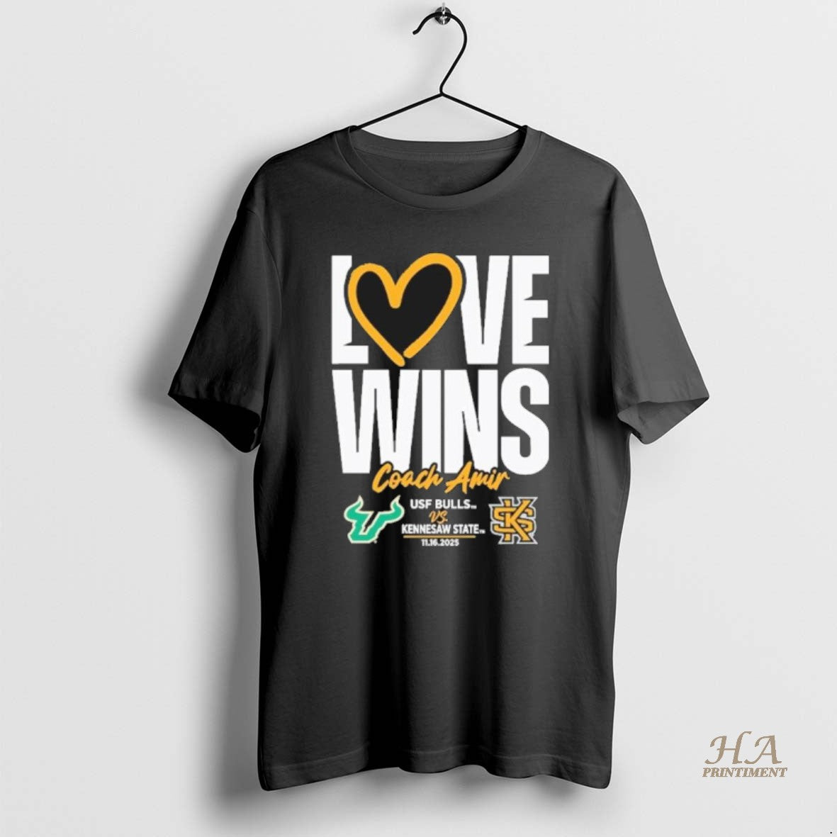 Official Love Wins Classic Usf Vs Owls - Adult & Kids T-Shirts, Sweatshirts & Hoodies apparel design preview 1