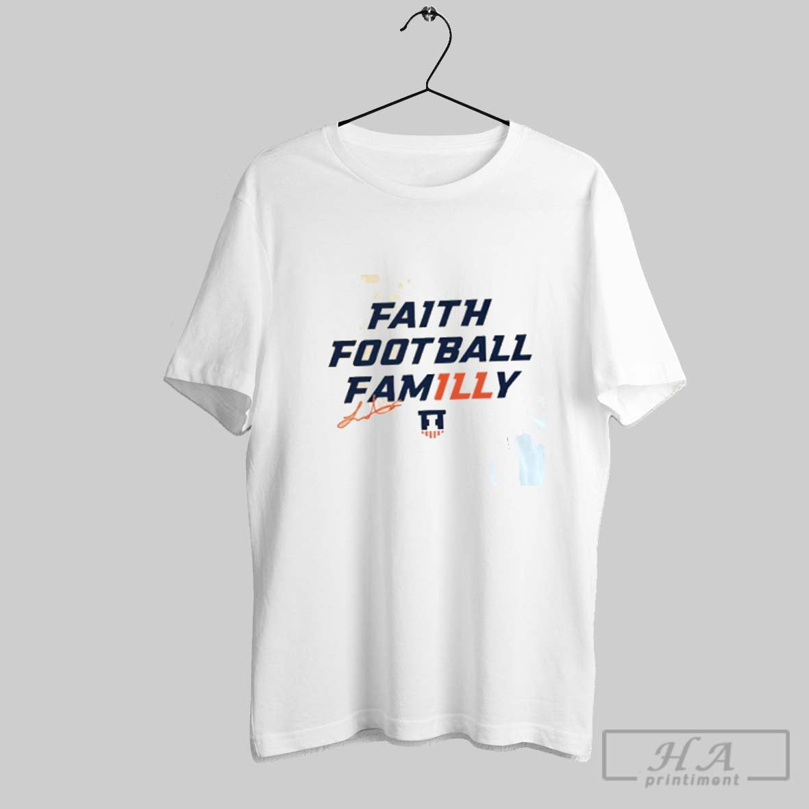 Official Luke Altmyer Faith Football Family Signature - Adult & Kids T-Shirts, Sweatshirts & Hoodies apparel design preview 1