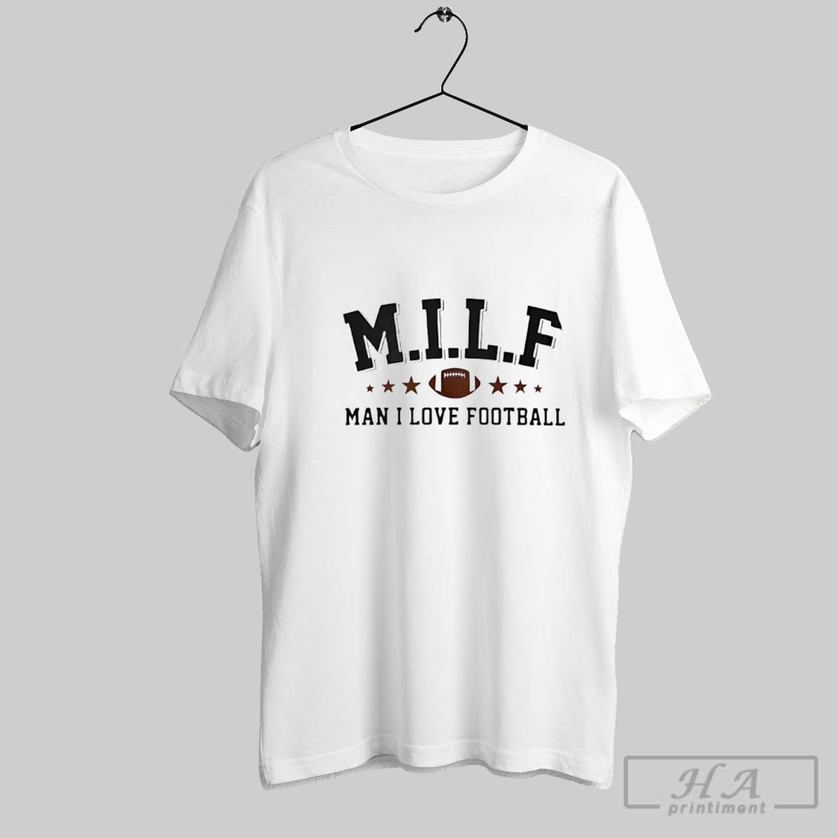 Official Milf Man I Love Football T - Adult & Kids T-Shirts, Sweatshirts & Hoodies apparel design preview 1