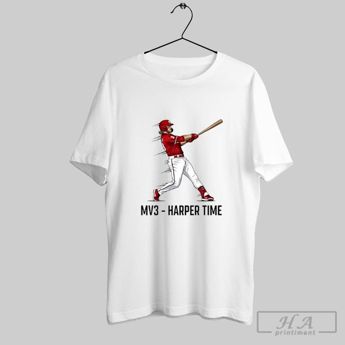 Official Mv3 Harper Time Baseball Fan Bryce Action - Adult & Kids T-Shirts, Sweatshirts & Hoodies apparel design preview 1