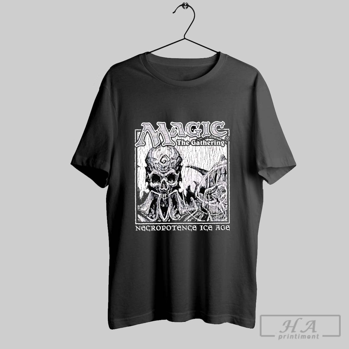 Official Magic The Gathering Necropotence Ice Age - Adult & Kids T-Shirts, Sweatshirts & Hoodies apparel design preview 1