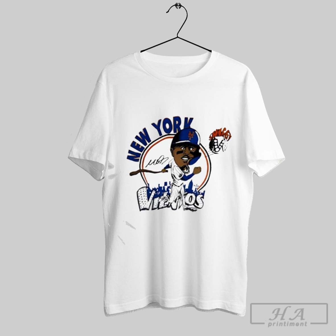 Official Mark Vientos Swaggy V New York Mets - Adult & Kids T-Shirts, Sweatshirts & Hoodies apparel design preview 1