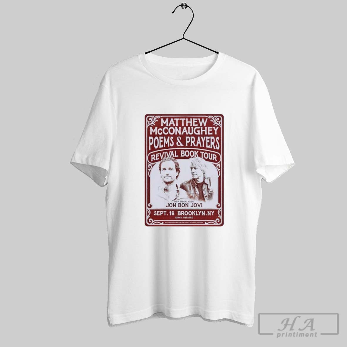Official Matthew Mcconaughey Poems And Prayers - Adult & Kids T-Shirts, Sweatshirts & Hoodies apparel design preview 1