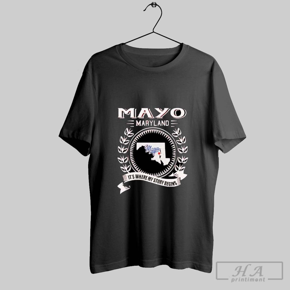 Official Mayo Maryland Its Where My Story Begins - Adult & Kids T-Shirts, Sweatshirts & Hoodies apparel design preview 1