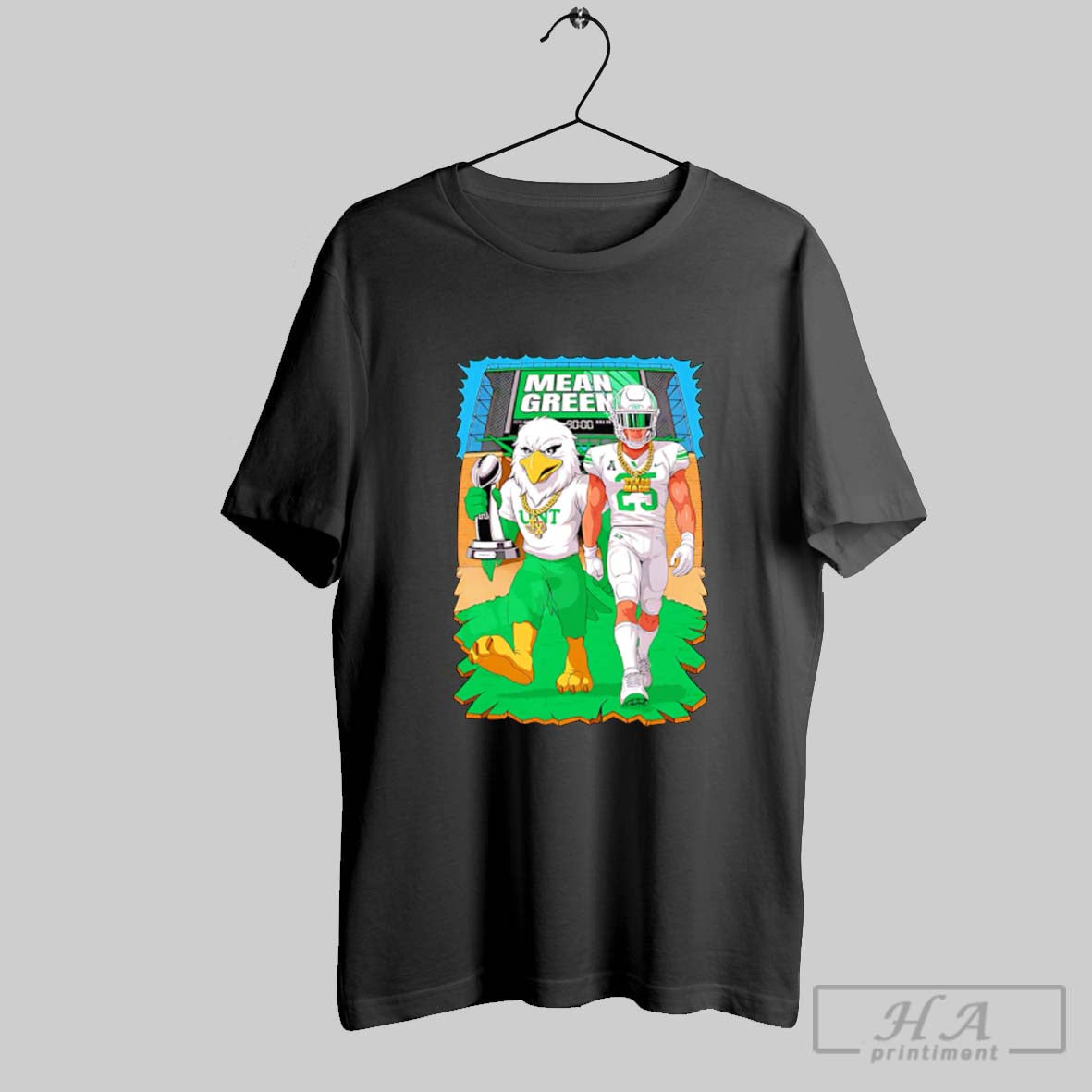 Official Mean Green Football - Adult & Kids T-Shirts, Sweatshirts & Hoodies apparel design preview 1