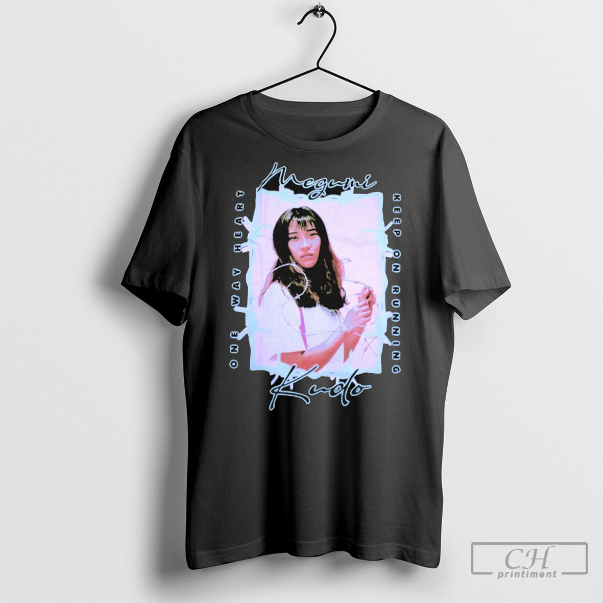 Official Megumi Kudo One Way Heart - Adult & Kids T-Shirts, Sweatshirts & Hoodies apparel design preview 1