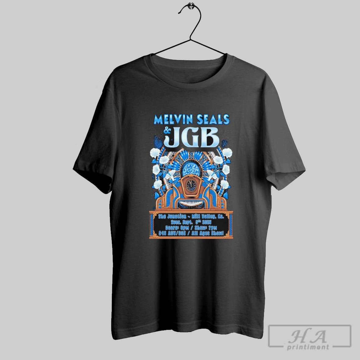 Official Melvin Seals And Jgb Sept 9 2025 Junction - Adult & Kids T-Shirts, Sweatshirts & Hoodies apparel design preview 1