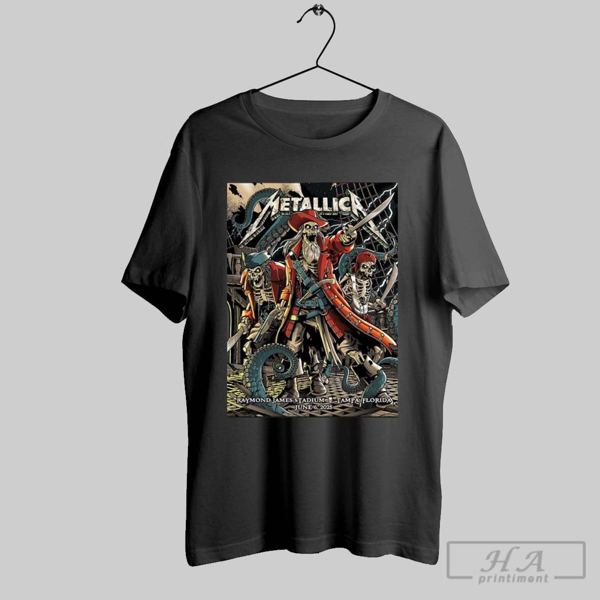 Official Metallica M72 World Tour Raymond James - Adult & Kids T-Shirts, Sweatshirts & Hoodies apparel design preview 1