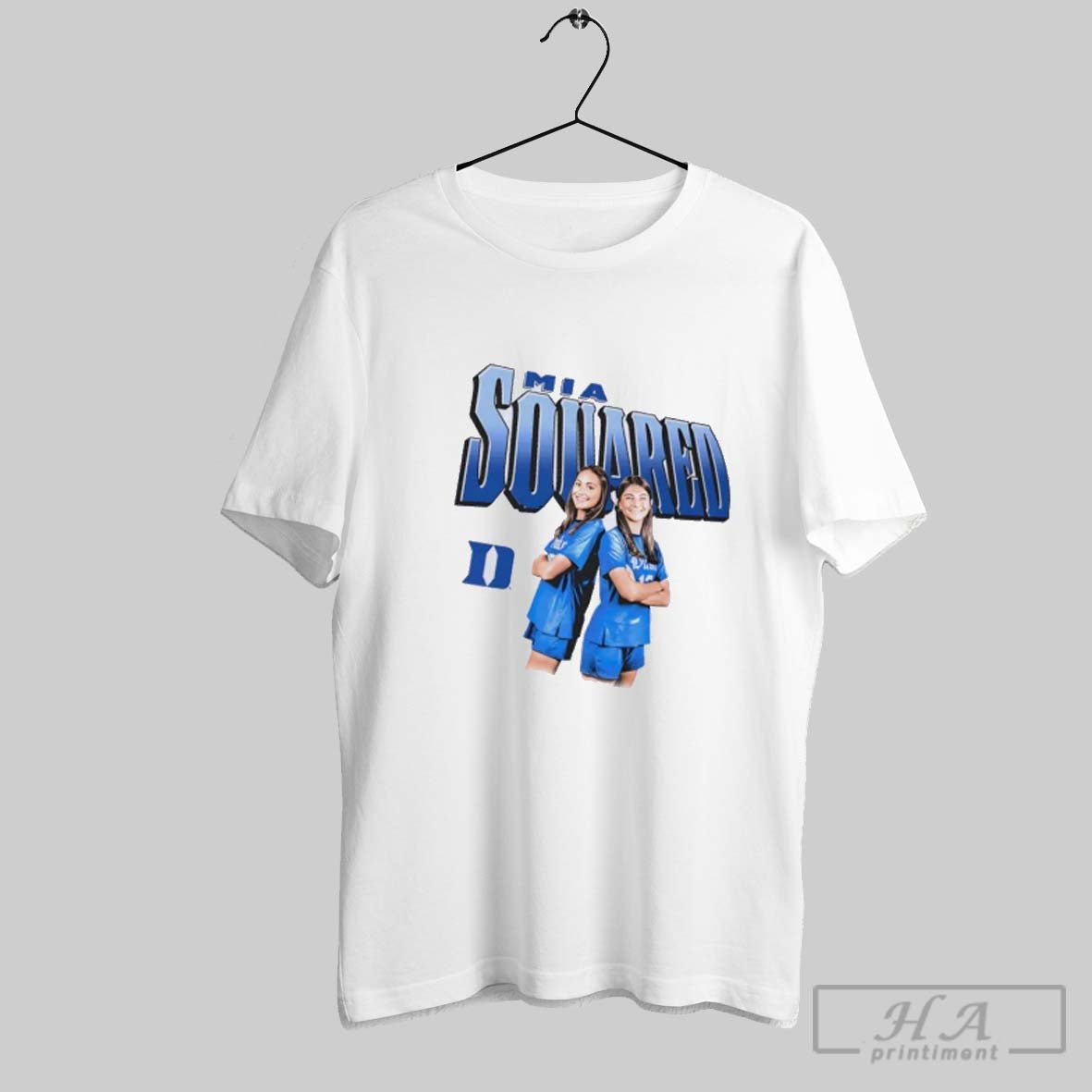 Official Mia Oliaro Illustrated Duke Soccer - Adult & Kids T-Shirts, Sweatshirts & Hoodies apparel design preview 1