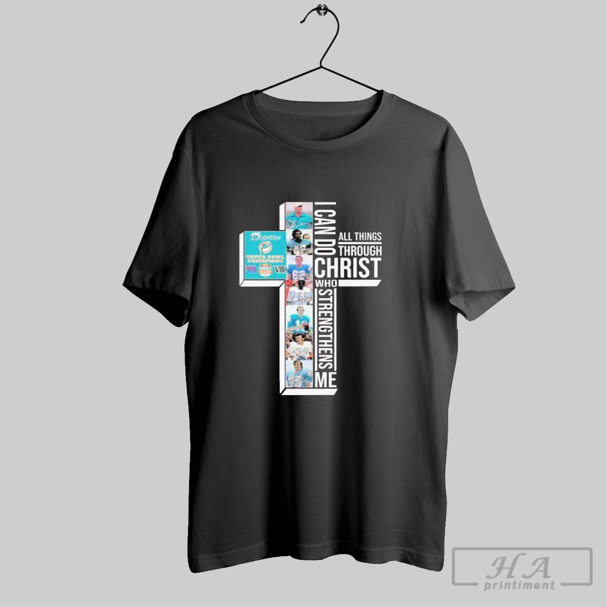 Official Miami Dolphins I Can Do Christ All Things - Adult & Kids T-Shirts, Sweatshirts & Hoodies apparel design preview 1