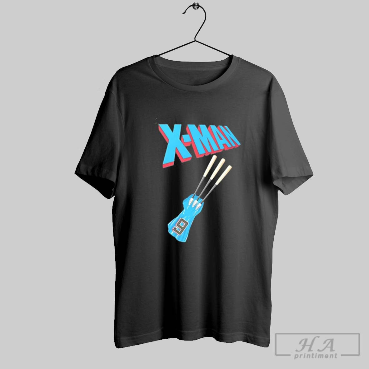Official Miami Marlins X Man Hand - Adult & Kids T-Shirts, Sweatshirts & Hoodies apparel design preview 1