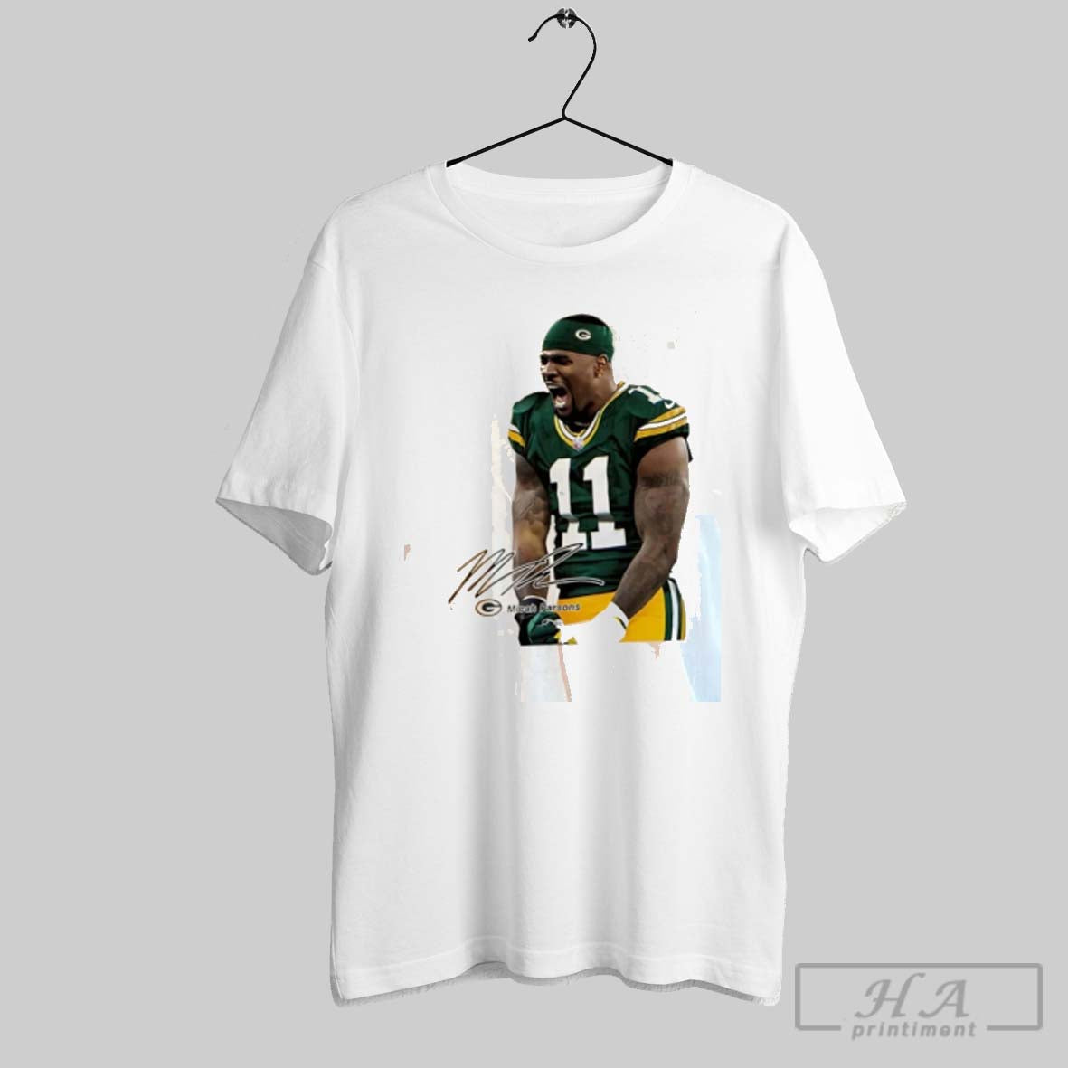 Official Micah Parsons Green Bay Packers Signature - Adult & Kids T-Shirts, Sweatshirts & Hoodies apparel design preview 1