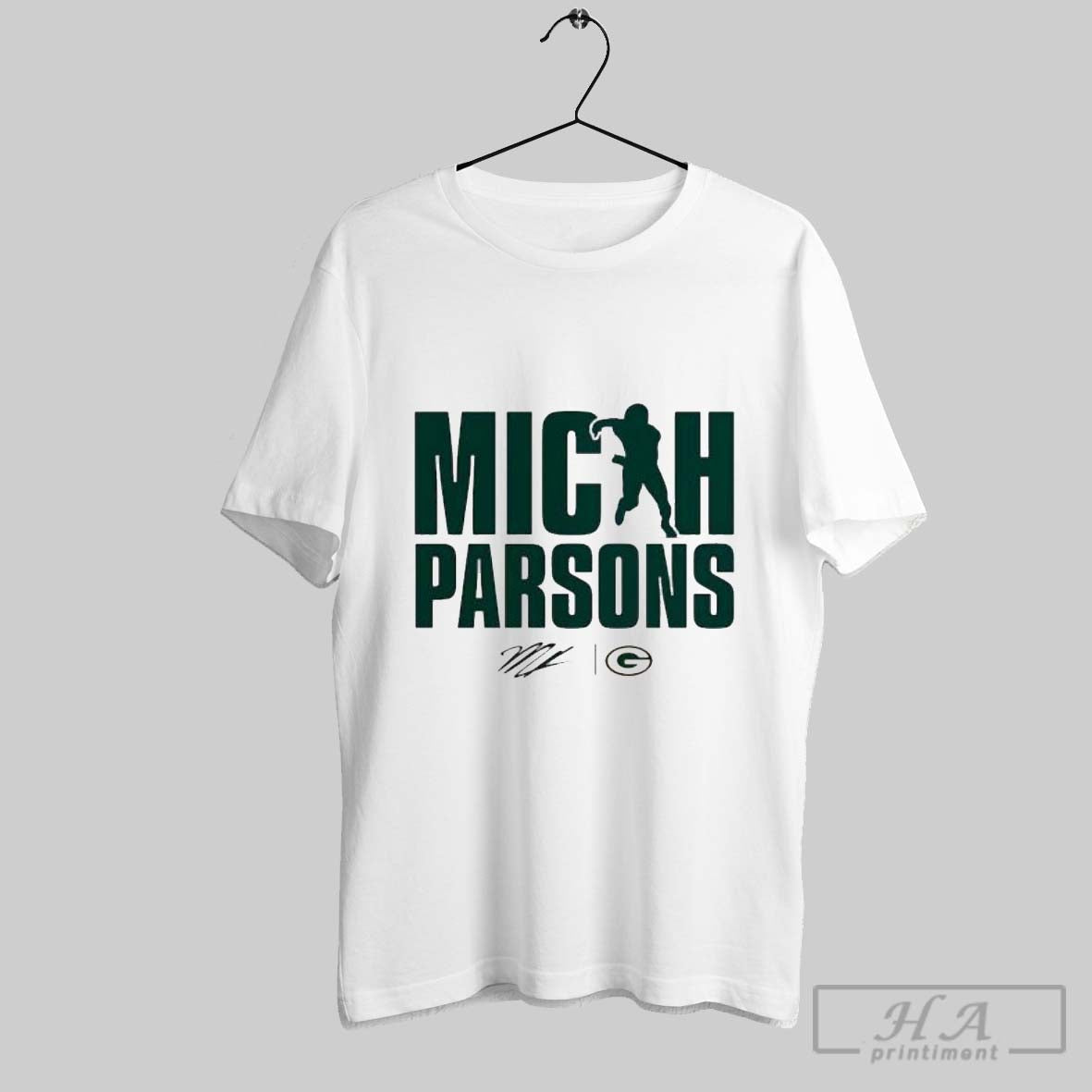 Official Micah Parsons Green Bay Packers Signature - Adult & Kids T-Shirts, Sweatshirts & Hoodies apparel design preview 1