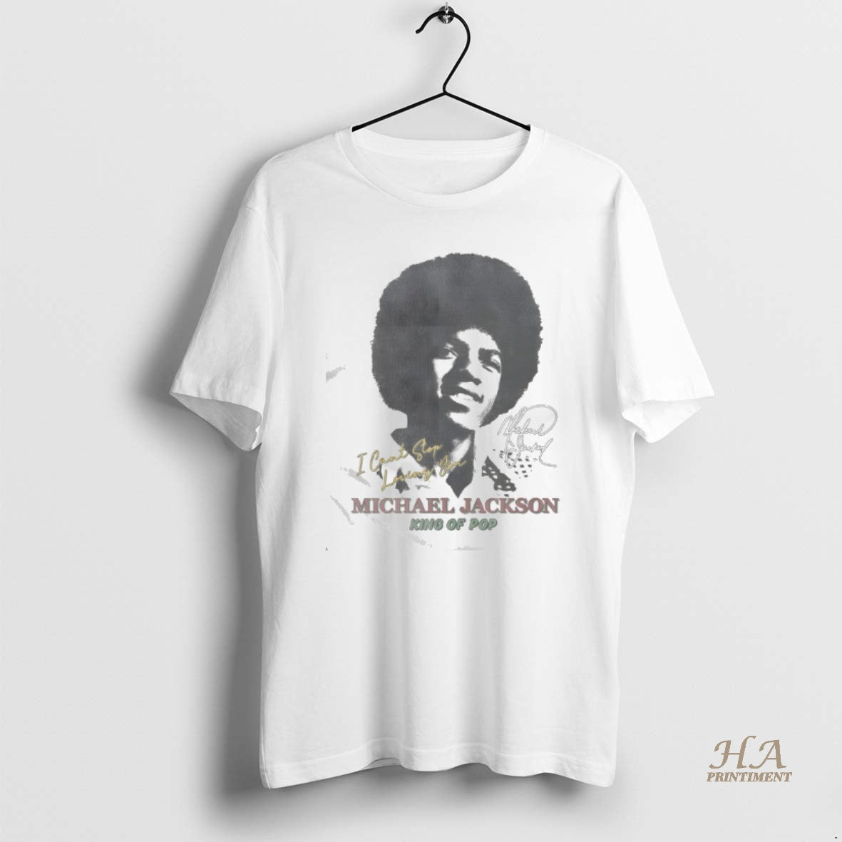 Official Michael Jackson Afro Era Graphic - Adult & Kids T-Shirts, Sweatshirts & Hoodies apparel design preview 1