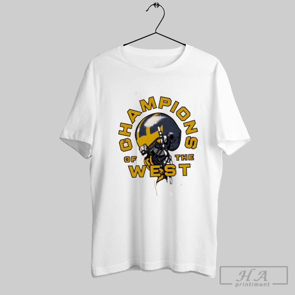 Official Michigan Wolverines Champions Of The West - Adult & Kids T-Shirts, Sweatshirts & Hoodies apparel design preview 1