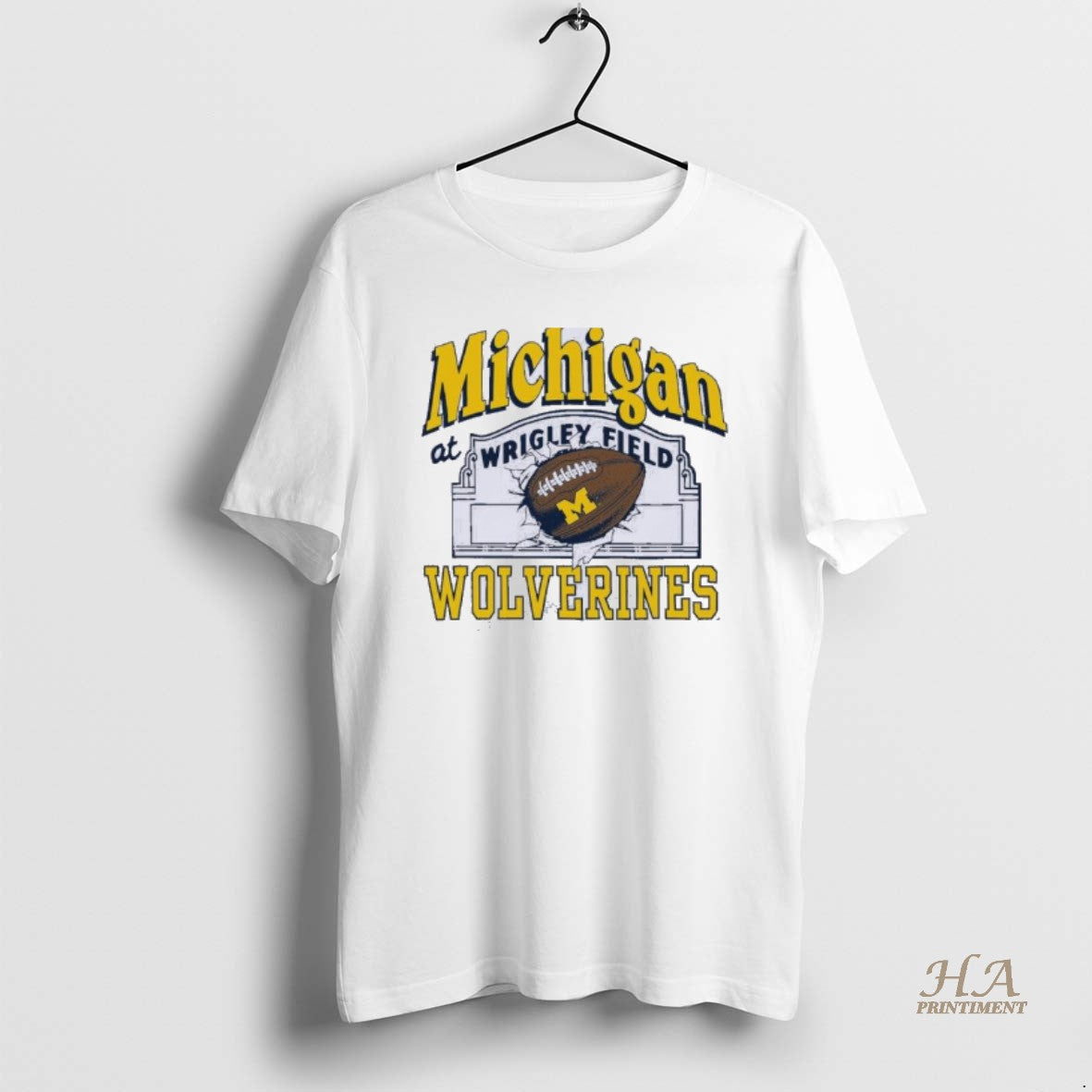Official Michigan Wolverines Football Wrigley Field - Adult & Kids T-Shirts, Sweatshirts & Hoodies apparel design preview 1