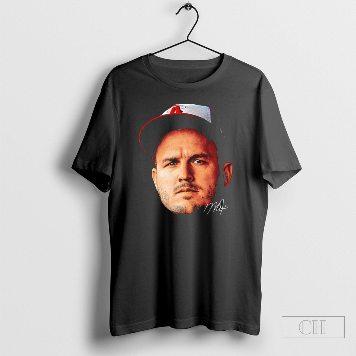 Official Mike Trout Los Angeles Angels Baseball Big - Adult & Kids T-Shirts, Sweatshirts & Hoodies apparel design preview 1