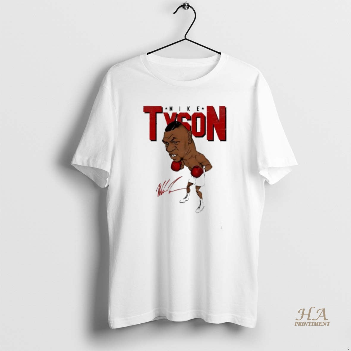 Official Mike Tyson Cartoon Signature - Adult & Kids T-Shirts, Sweatshirts & Hoodies apparel design preview 1