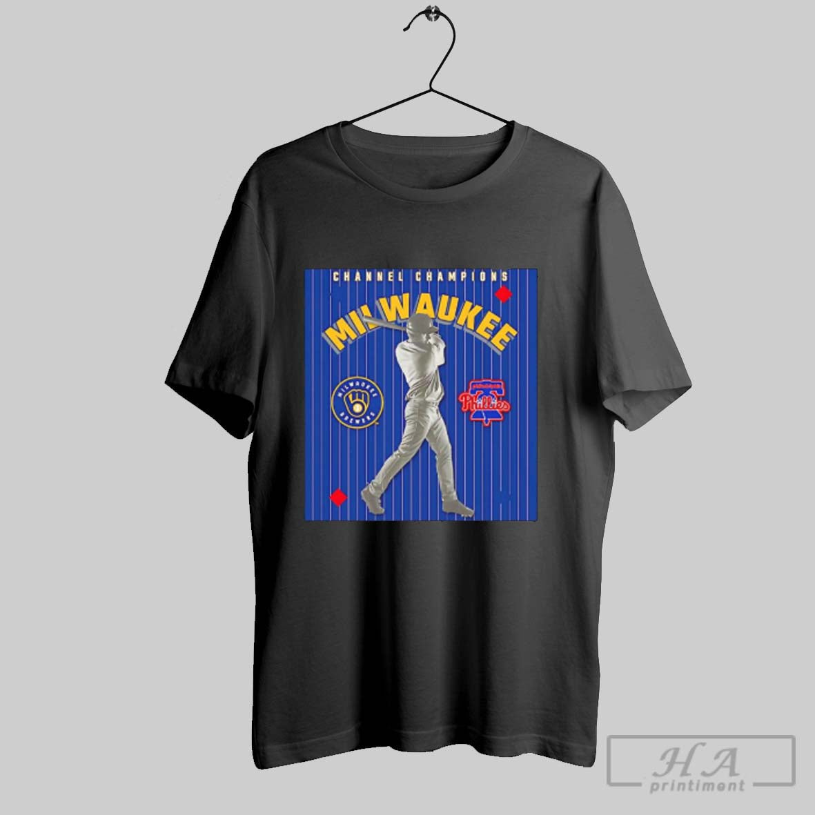 Official Milwaukee Brewers Vs Philadelphia Phillies - Adult & Kids T-Shirts, Sweatshirts & Hoodies apparel design preview 1