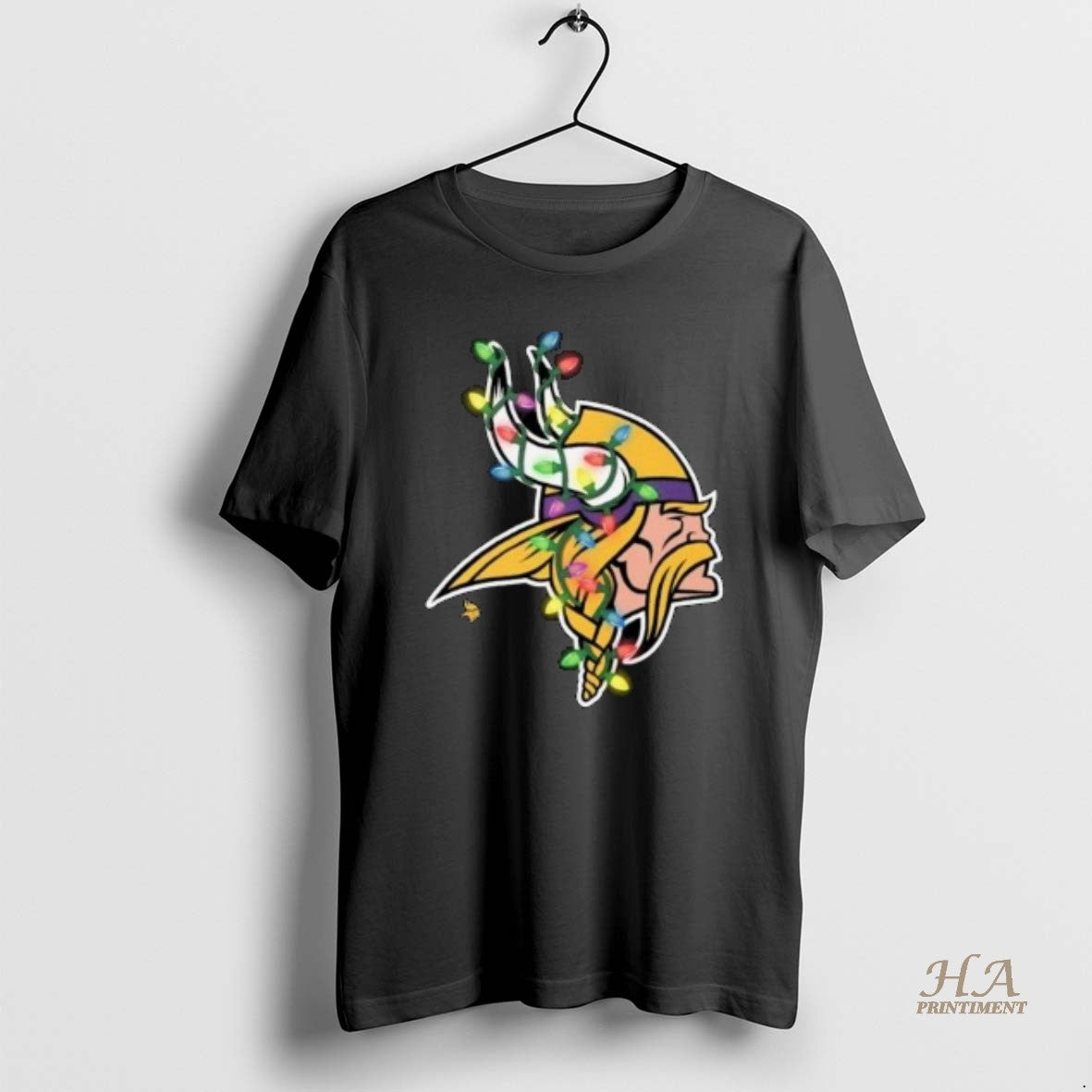 Official Minnesota Vikings Primary Logo Holiday - Adult & Kids T-Shirts, Sweatshirts & Hoodies apparel design preview 1